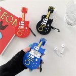 Wholesale Cute Design Cartoon Silicone Cover Skin for Airpod (1 / 2) Charging Case (Guitar Black)